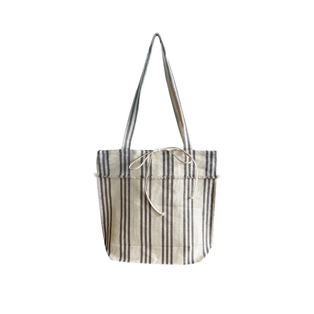 MEYER-MAYOR 2-Tuch Tasche Streifen, Taupe