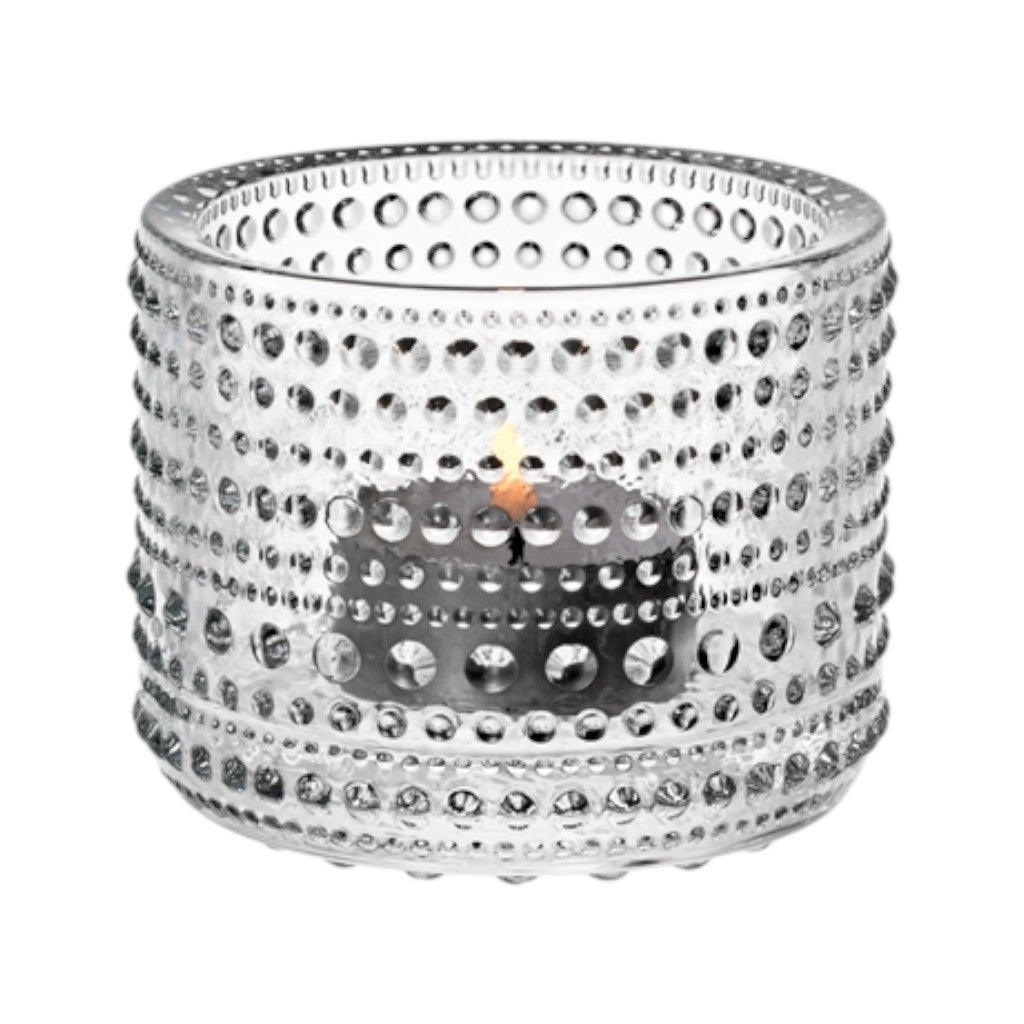 Iittala Teelichthalter Kastehelmi, Transparent