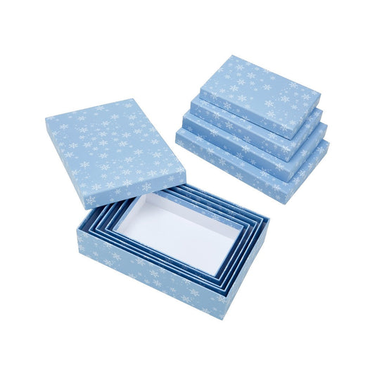 Box Schneeflocken 20.5 x 12.5 x 5.5 cm
