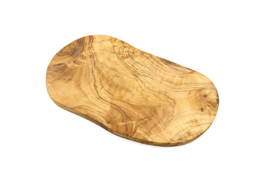Irregular olive wood cutting board, organic and rustic shape