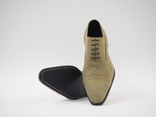 Brown and Olive Men's Dress Shoes + Belt