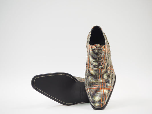 Brown & Orange Men's Dress Shoes + Belt