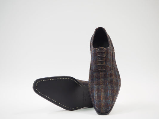 Maroon & Blue Men's Dress Shoes + Belt