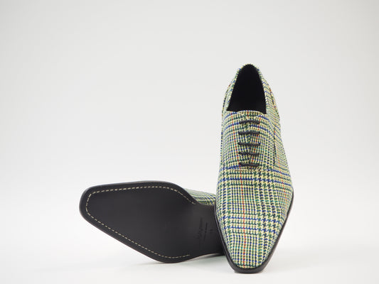 Olive & Blue Men's Dress Shoes + Belt