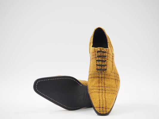 Orange & Red Men's Dress Shoes + Belt
