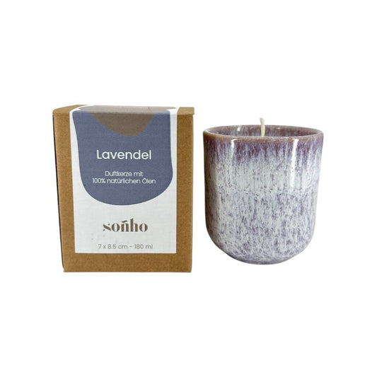 soñho Duftkerze ⌀ 7 cm, Lavendel