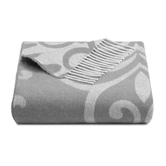 Super Soft Babele Arabesque - Baumwollplaid grau