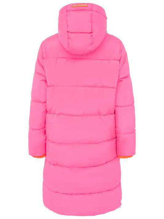 Langer Steppmantel "Cozy" Pink