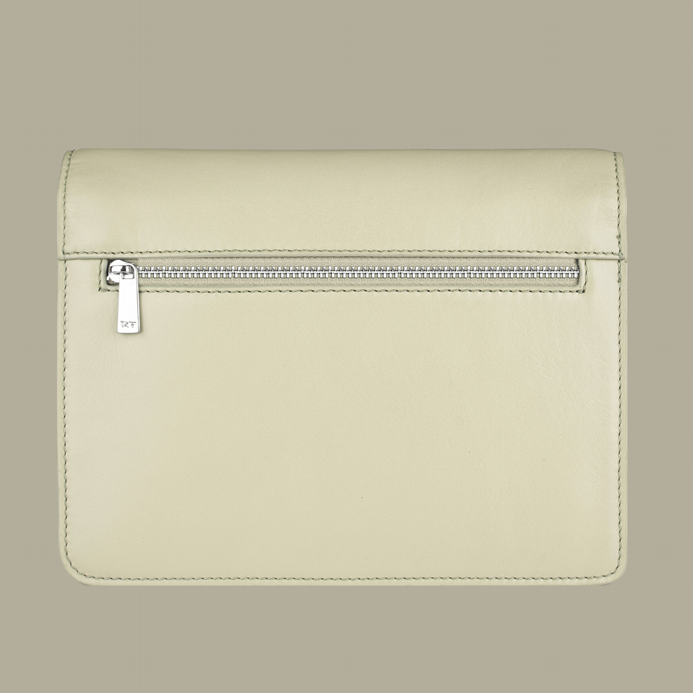 Überschlagtasche beige