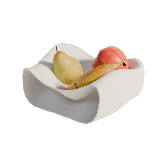 Fano Obstschale im modernen Design weiss