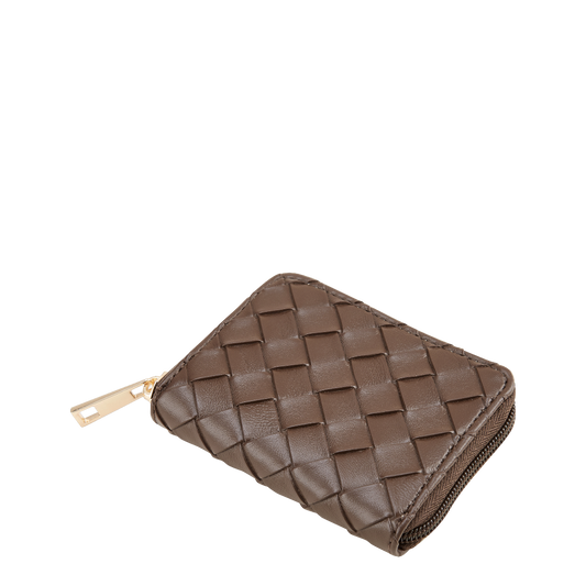 ROSSIS Money 1 Flechtoptik, Espresso