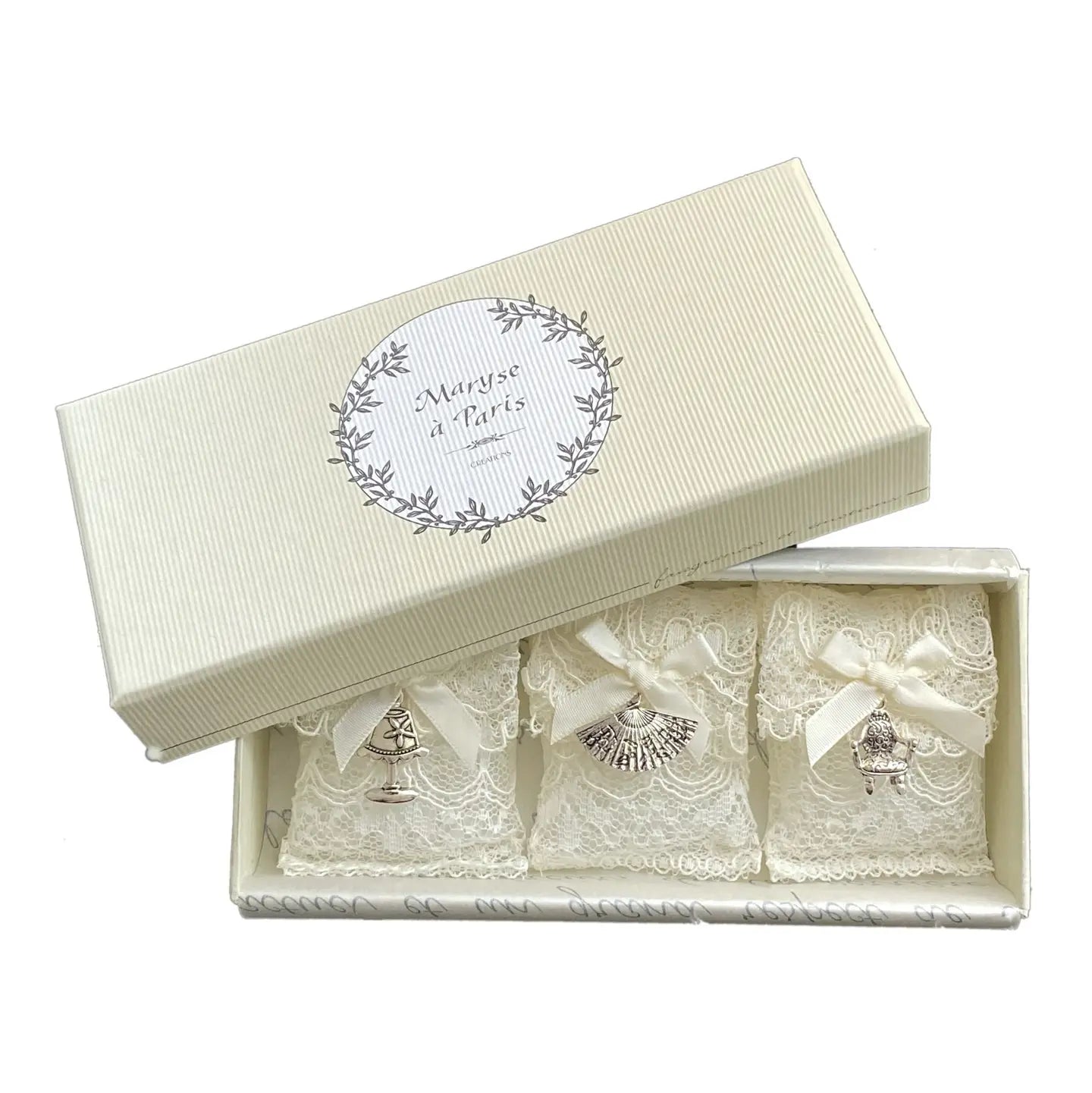 Duftsäckchen "L’Antiquaire" 3er-Set mit Calais-Spitze