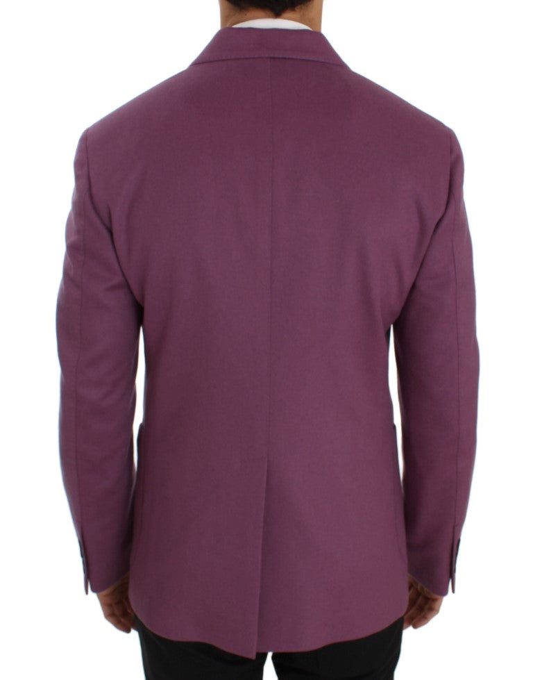 Dolce & Gabbana Lila Kaschmir Slim Fit Blazer Jacke