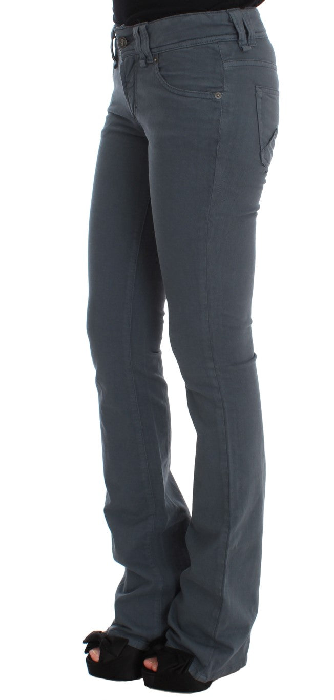 John Galliano Blaue Baumwollmischung Slim Fit Bootcut Jeans