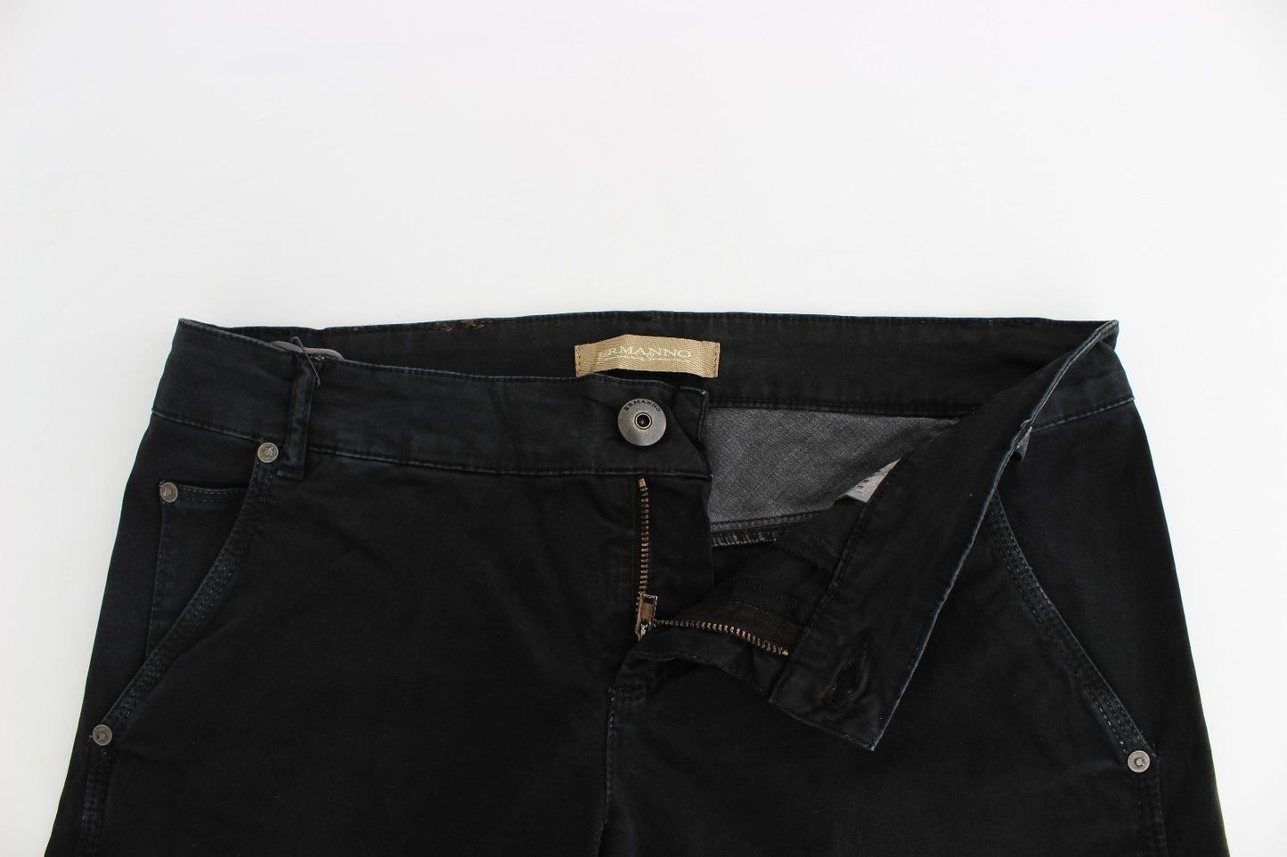 Ermanno Scervino Blaue Slim Jeans Denim-Hosen Skinny Leg Straight