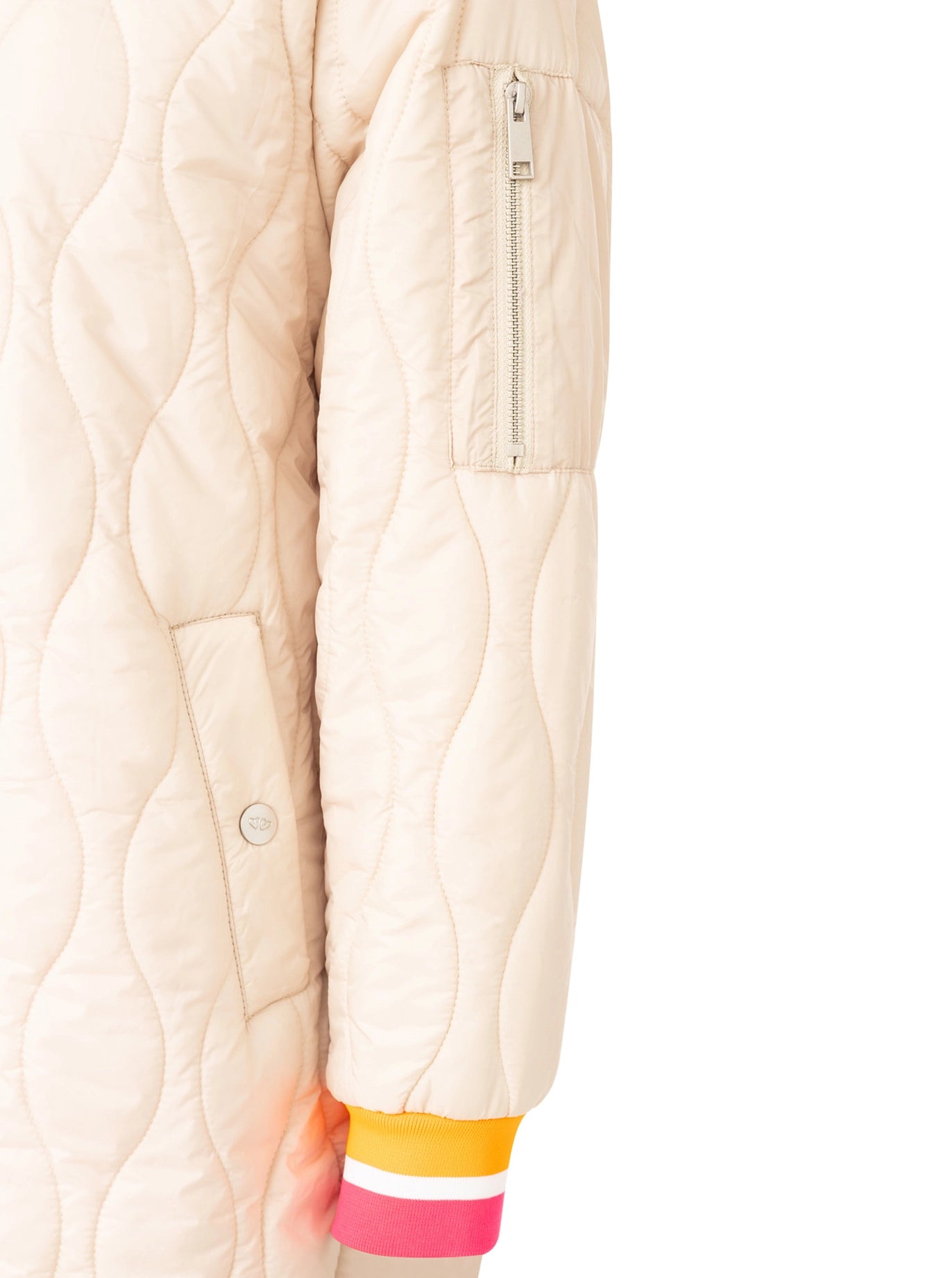 Bombermantel "Shine Hope Smile" beige