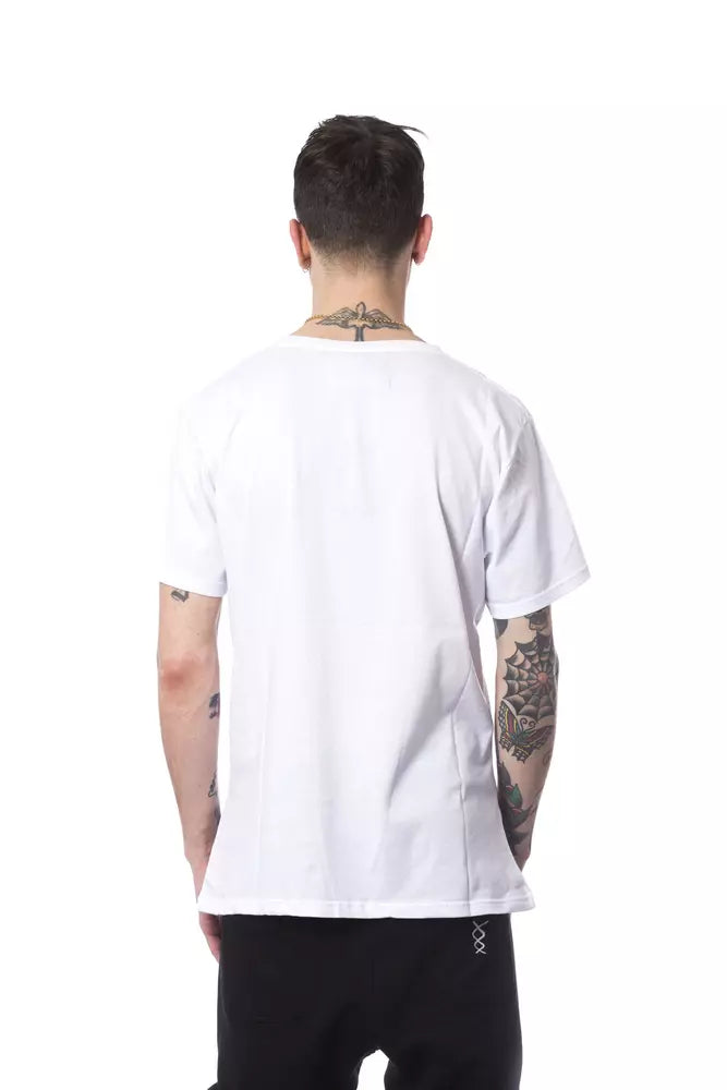 Nicolo Tonetto Weißes Herren-T-Shirt aus Baumwolle