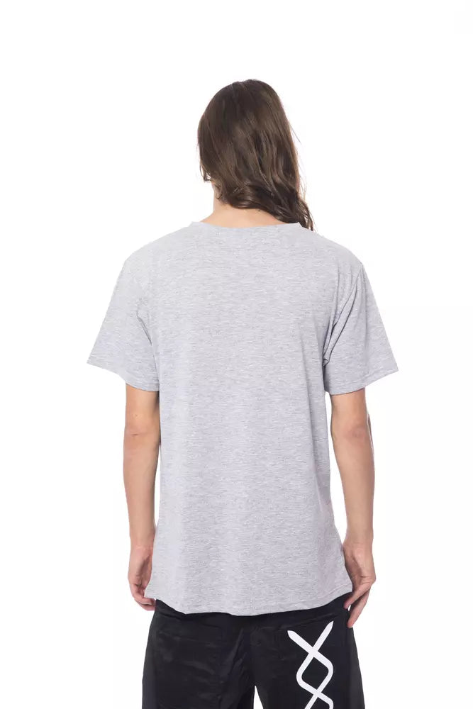 Nicolo Tonetto Graues Herren-T-Shirt aus Baumwolle
