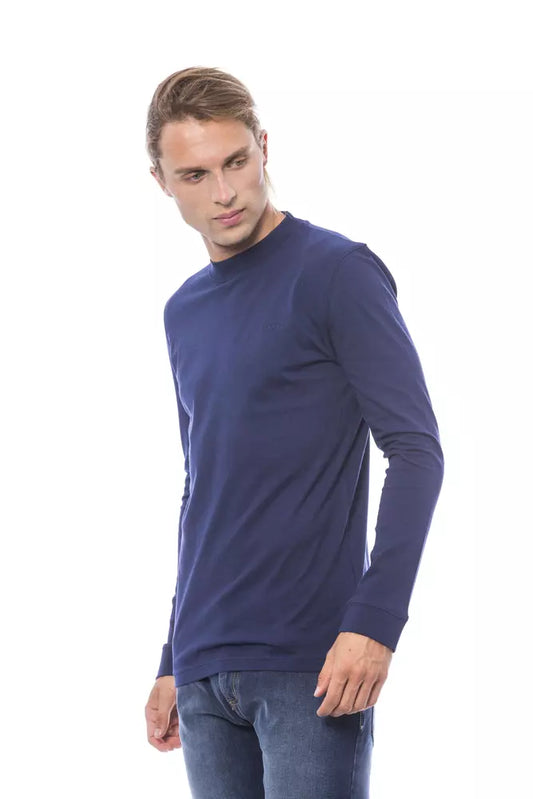 Verri Blauer Baumwoll-Pullover für Herren