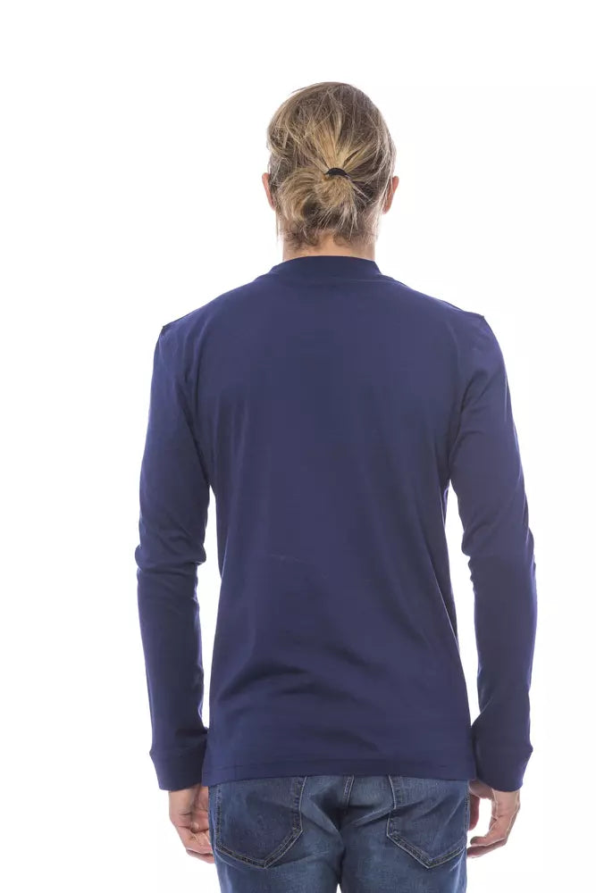 Verri Blauer Baumwoll-Pullover für Herren
