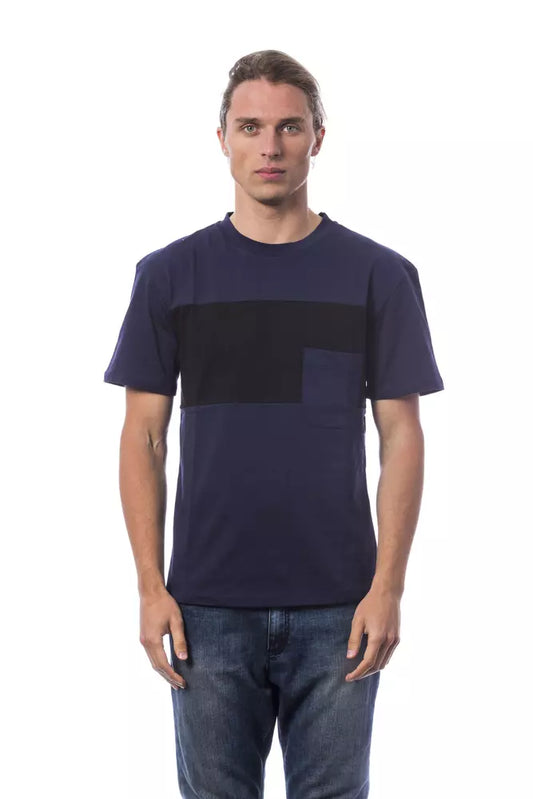 Verri Baumwoll-T-Shirt für Herren in Blau