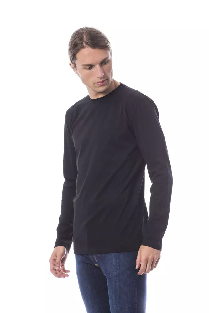 Verri Schwarzes Baumwoll-T-Shirt für Herren