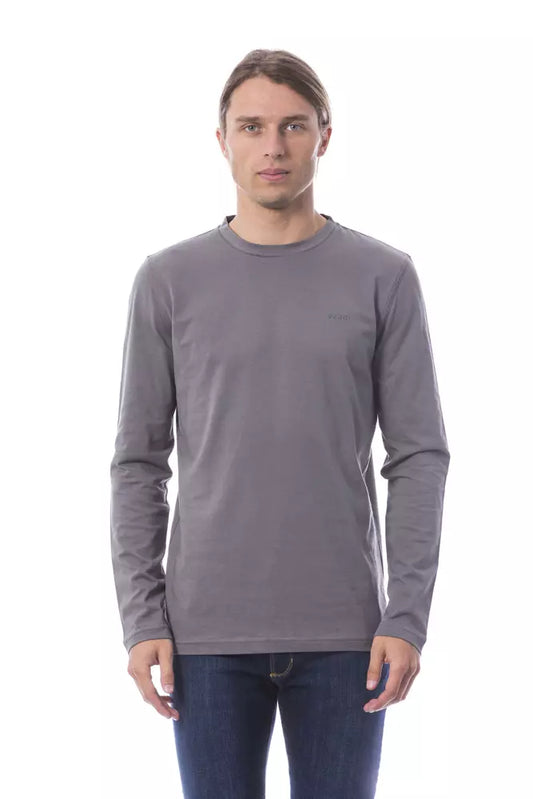 Verri Graues Baumwoll-T-Shirt für Herren