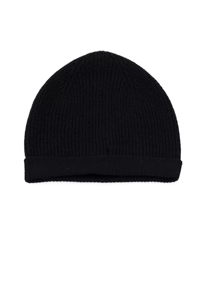 Blue Merino Wool Men's Cap