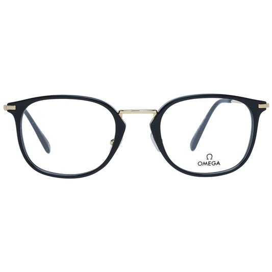 Omega Brille aus schwarzem Metall & Kunststoff (Gestell)