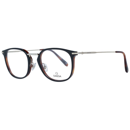 Omega Brille aus schwarzem Metall & Kunststoff (Gestell)