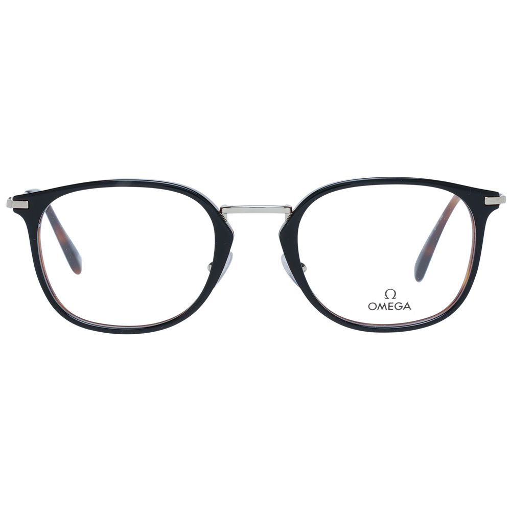 Omega Brille aus schwarzem Metall & Kunststoff (Gestell)