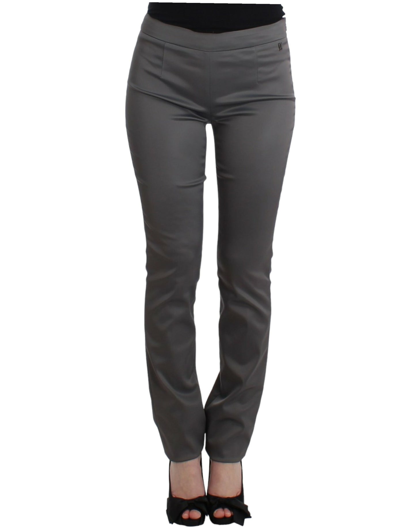John Galliano Graue Slim Fit Hose