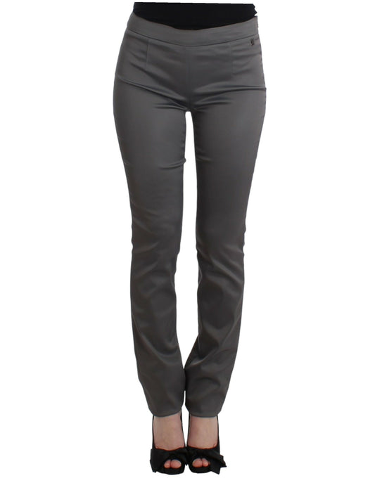 John Galliano Graue Slim Fit Hose