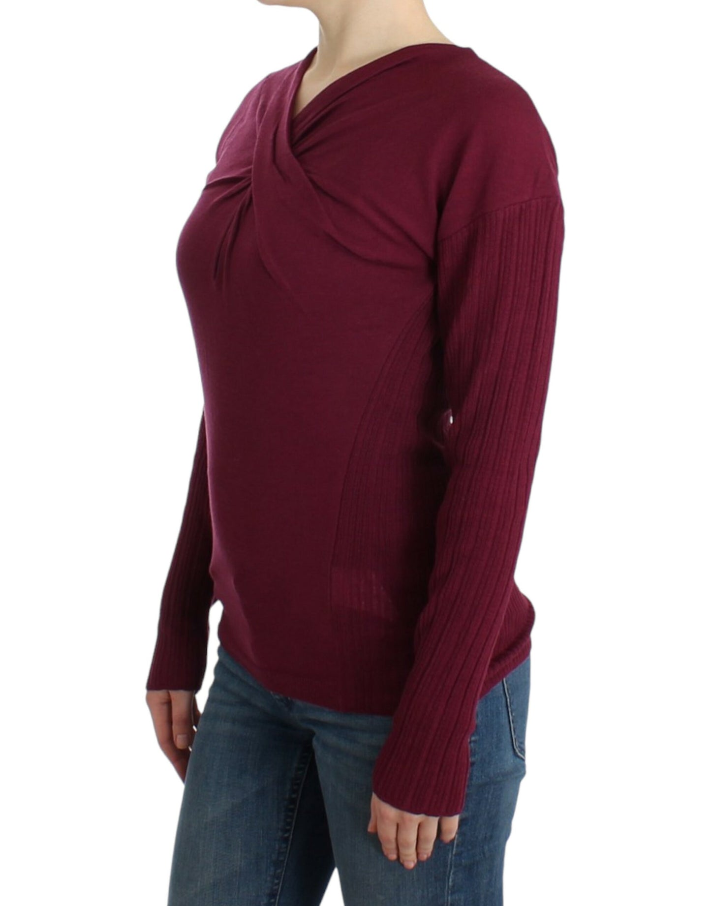 Cavalli Lila Wollstrickpullover