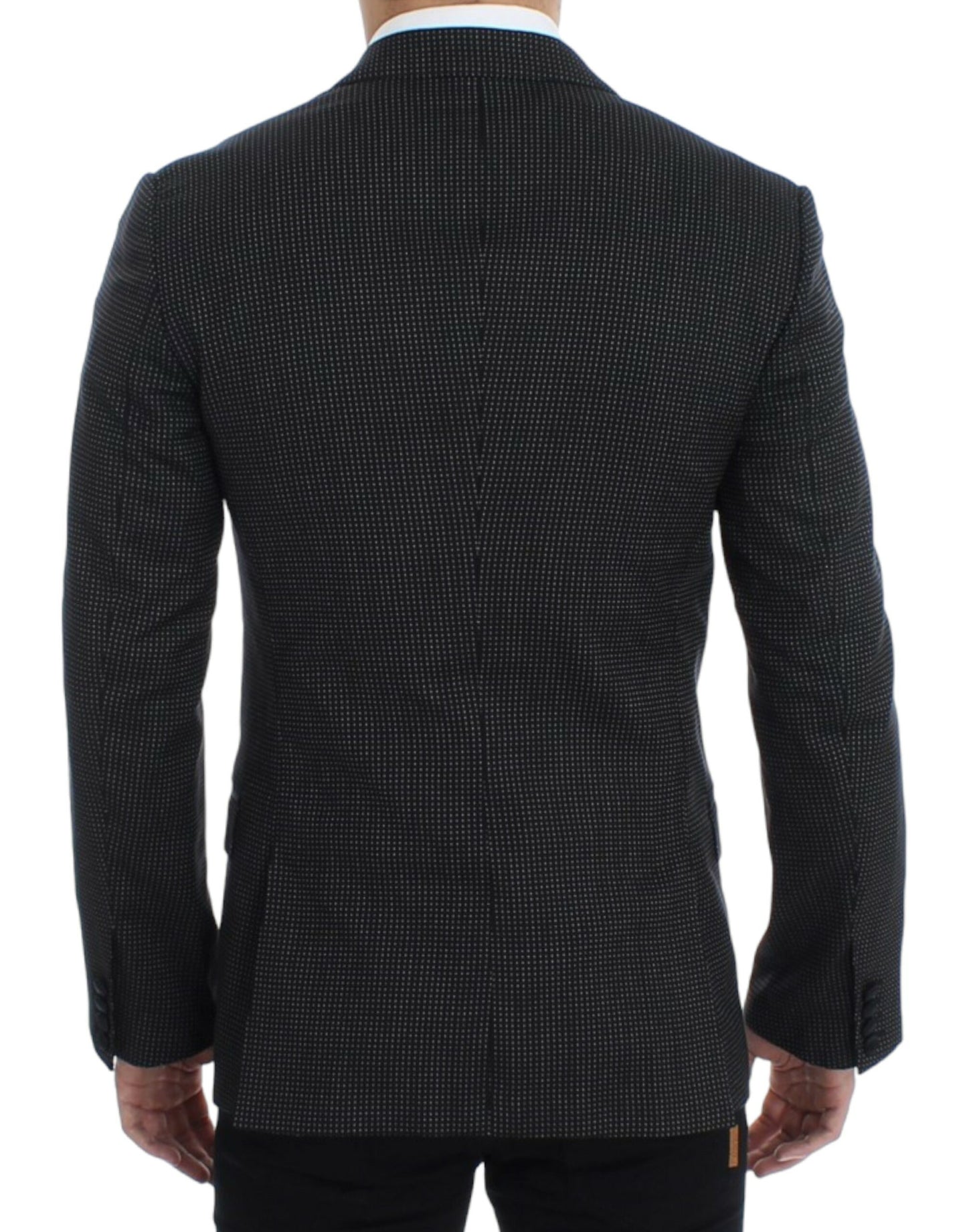 Dolce & Gabbana Schwarzer schmaler MARTINI Blazer aus Wolle