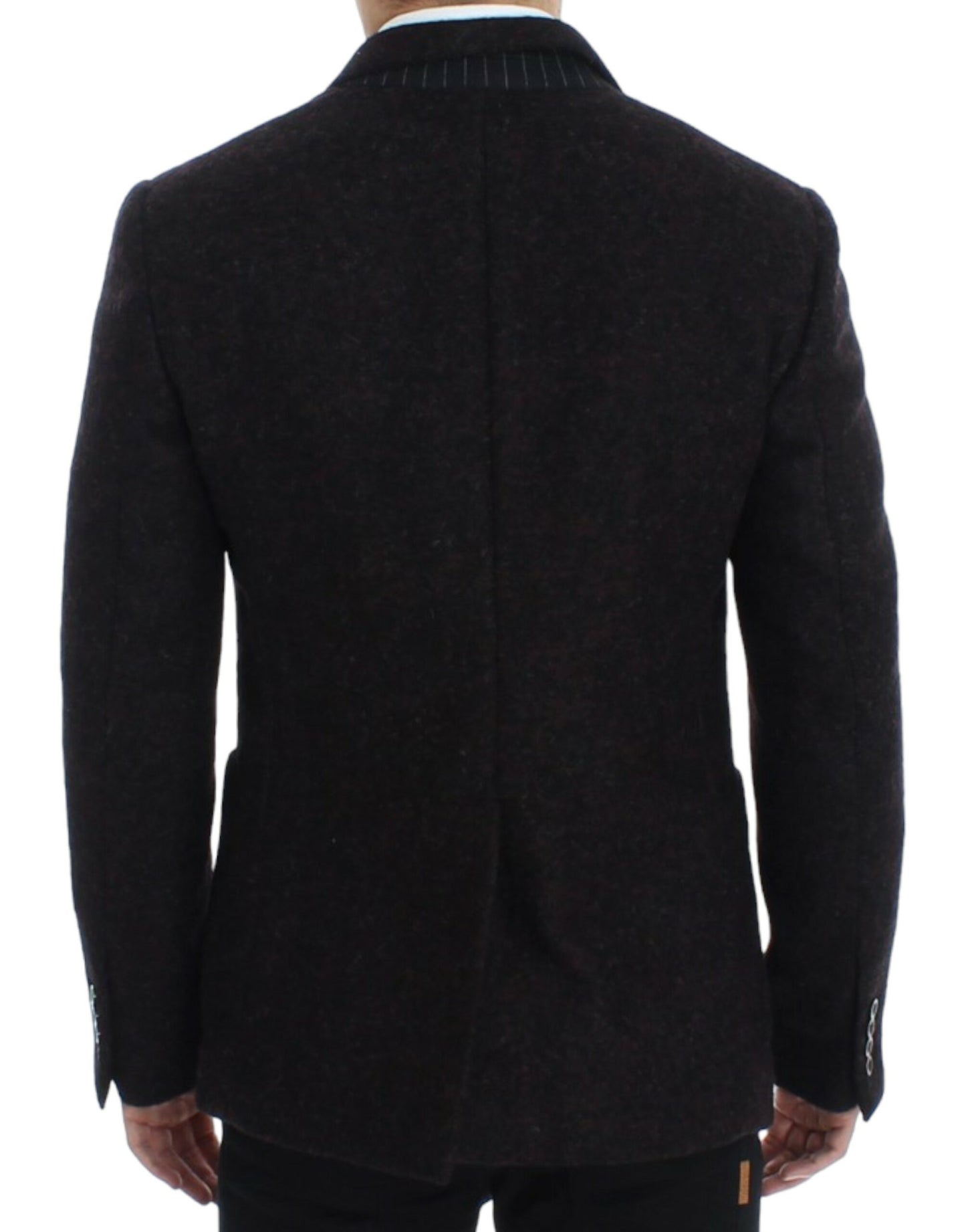 Dolce & Gabbana Bordeaux Alpaga Blazer mit zwei Knöpfen