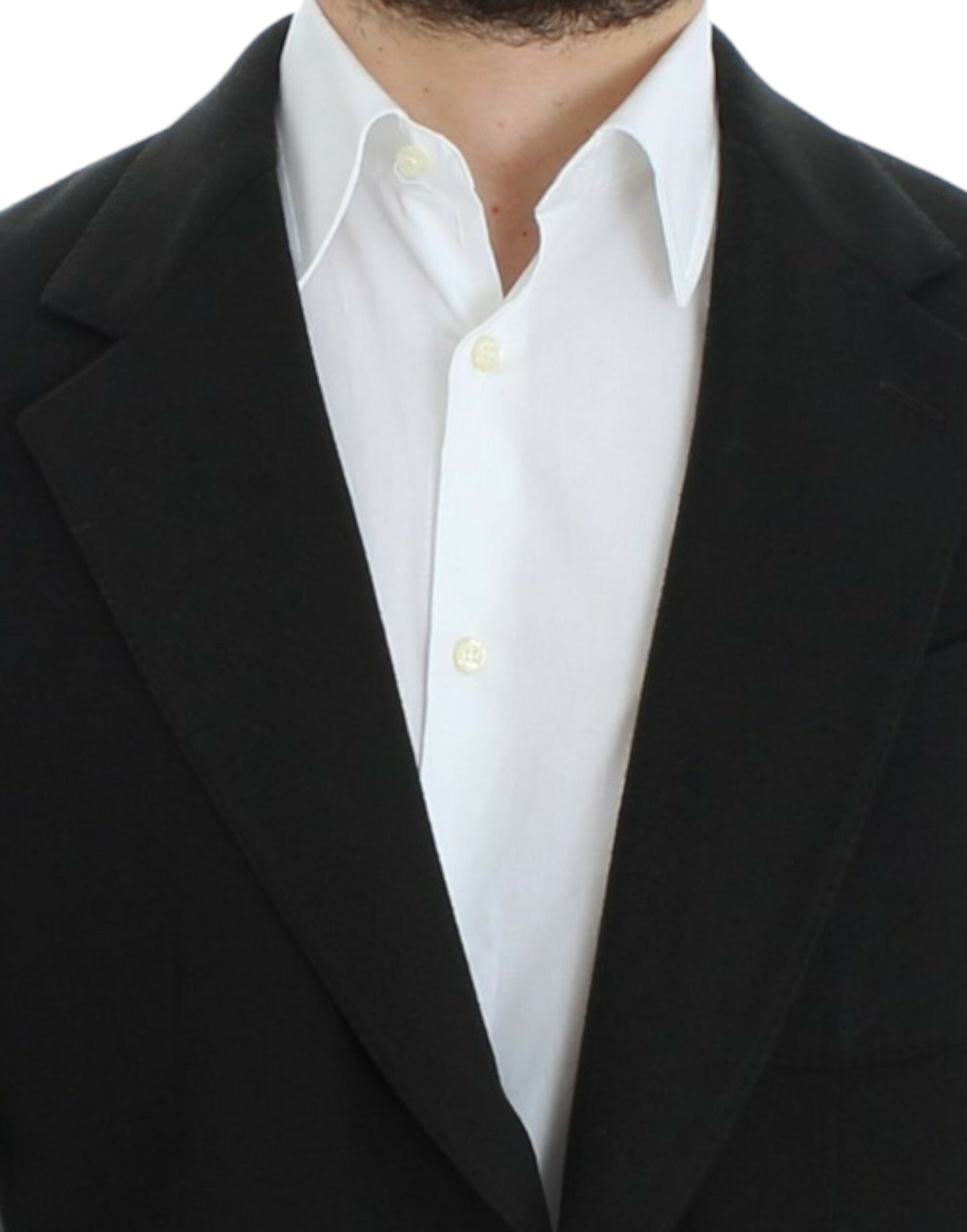 Dolce & Gabbana Grüner Kaschmir-Blazer mit zwei Knöpfen