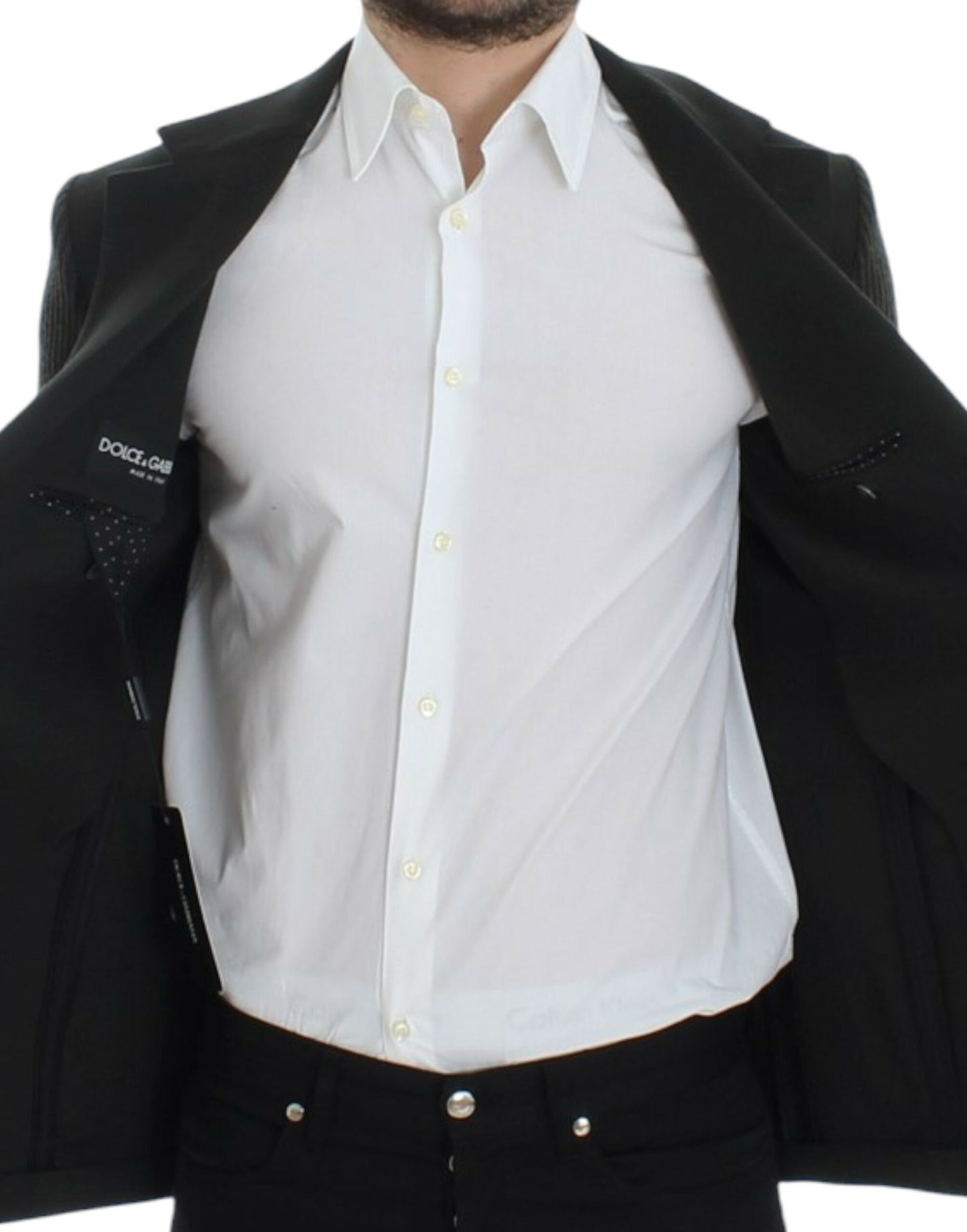 Dolce & Gabbana Grüner Kaschmir-Blazer mit zwei Knöpfen