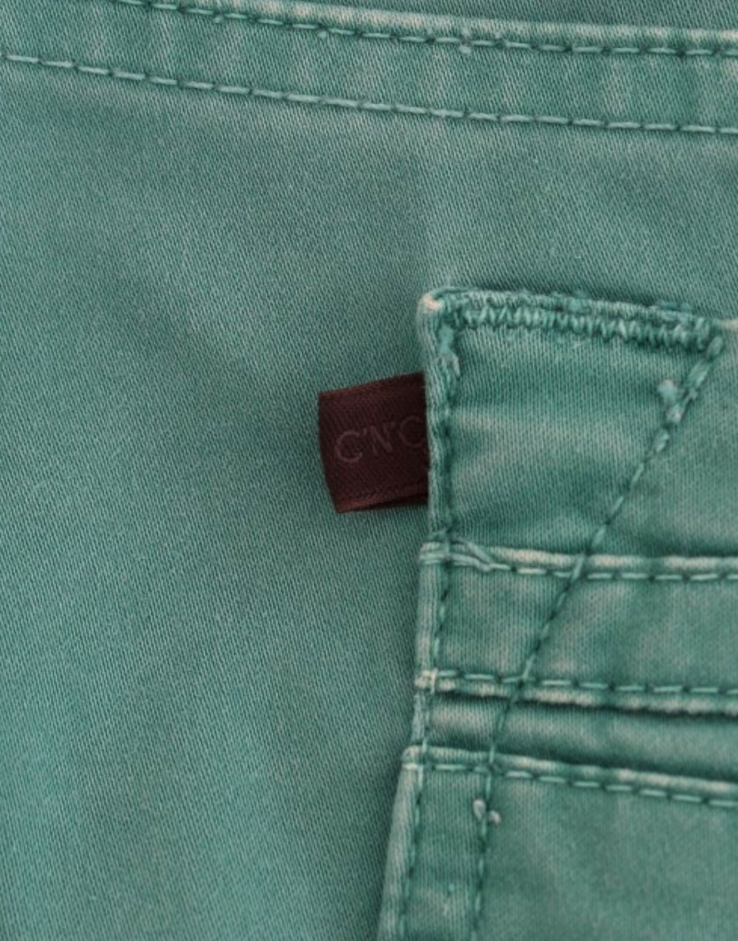Costume National Grüne Jeans mit geradem Bein
