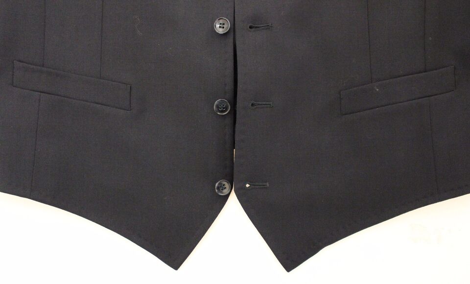 Dolce & Gabbana Blauer Baumwoll-Stretchwesten-Blazer