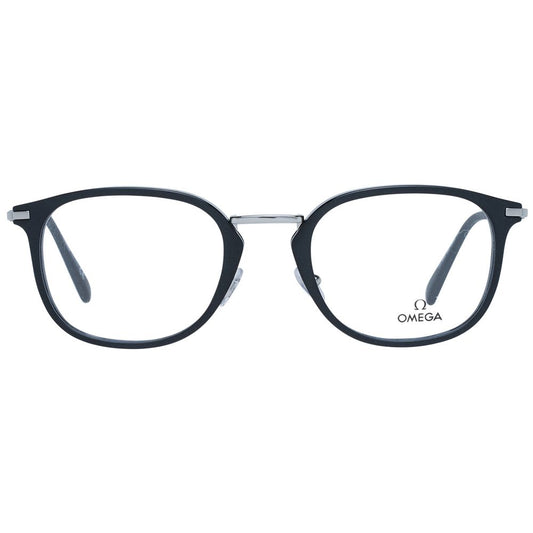 Omega Brille aus schwarzem Metall & Kunststoff (Gestell)
