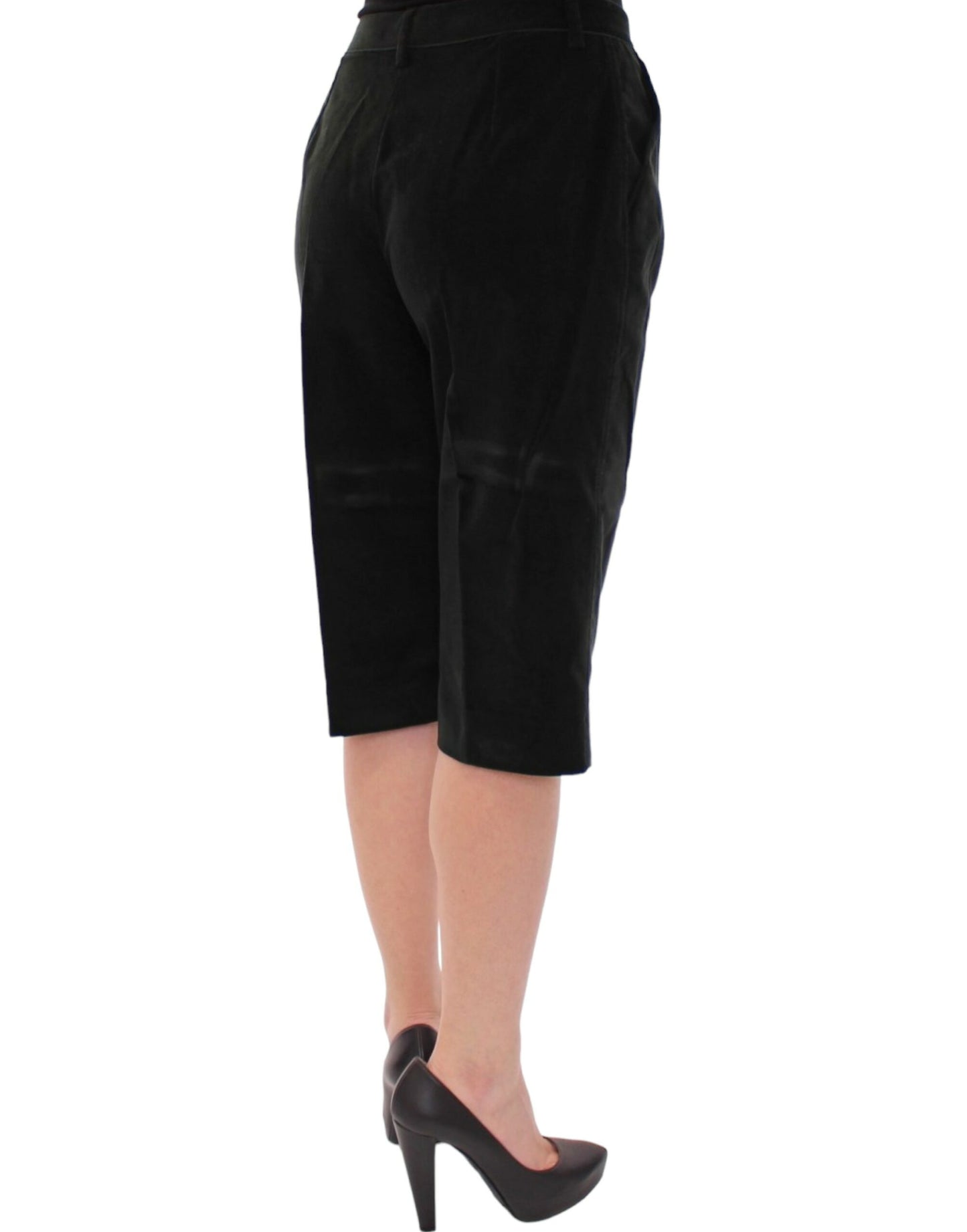 Dolce & Gabbana Schwarze Baumwollshorts Hose