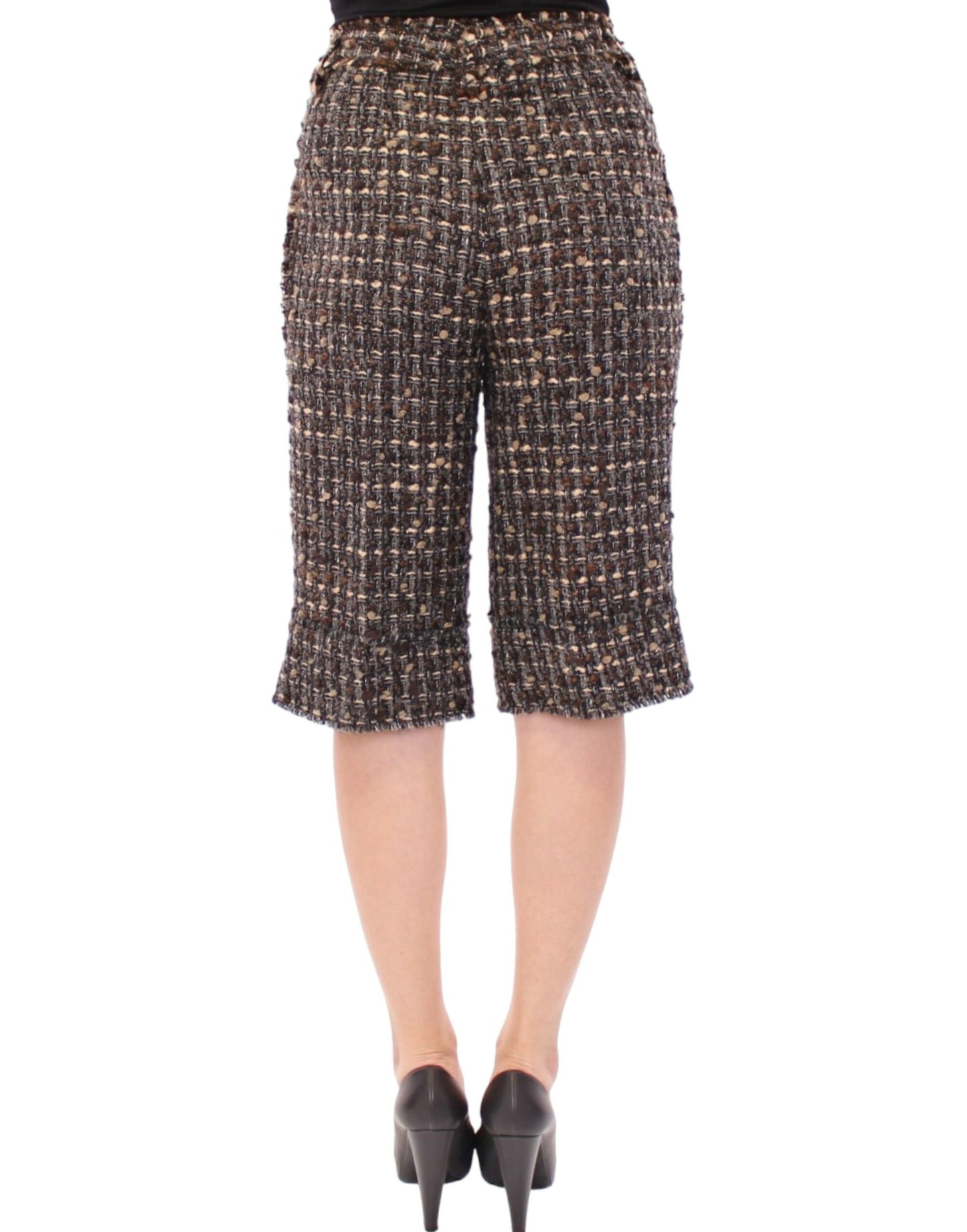 Dolce & Gabbana Mehrfarbige kurze Hosen aus Wolle