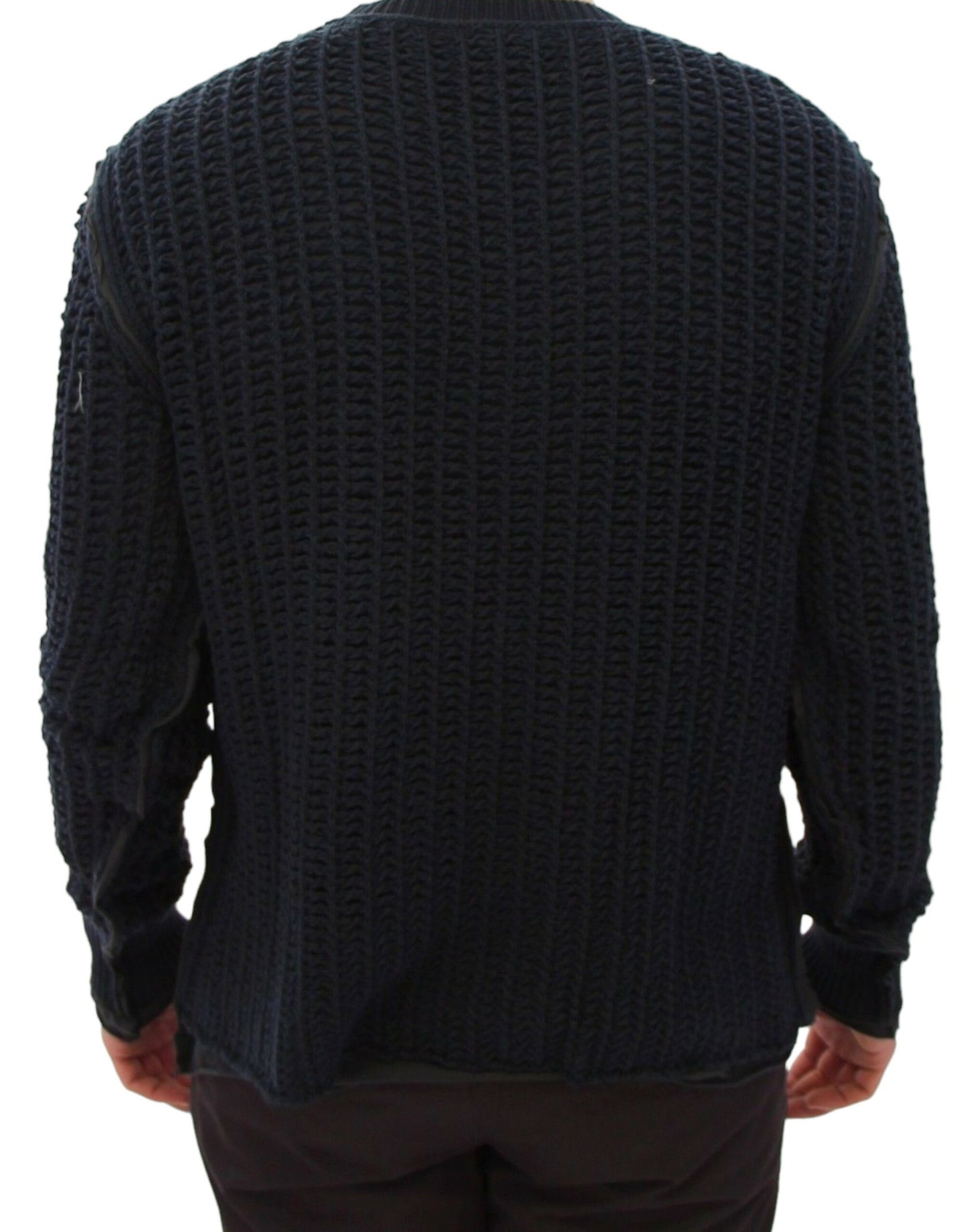 Dolce & Gabbana Blau Runway Netz Pullover Netzpullover