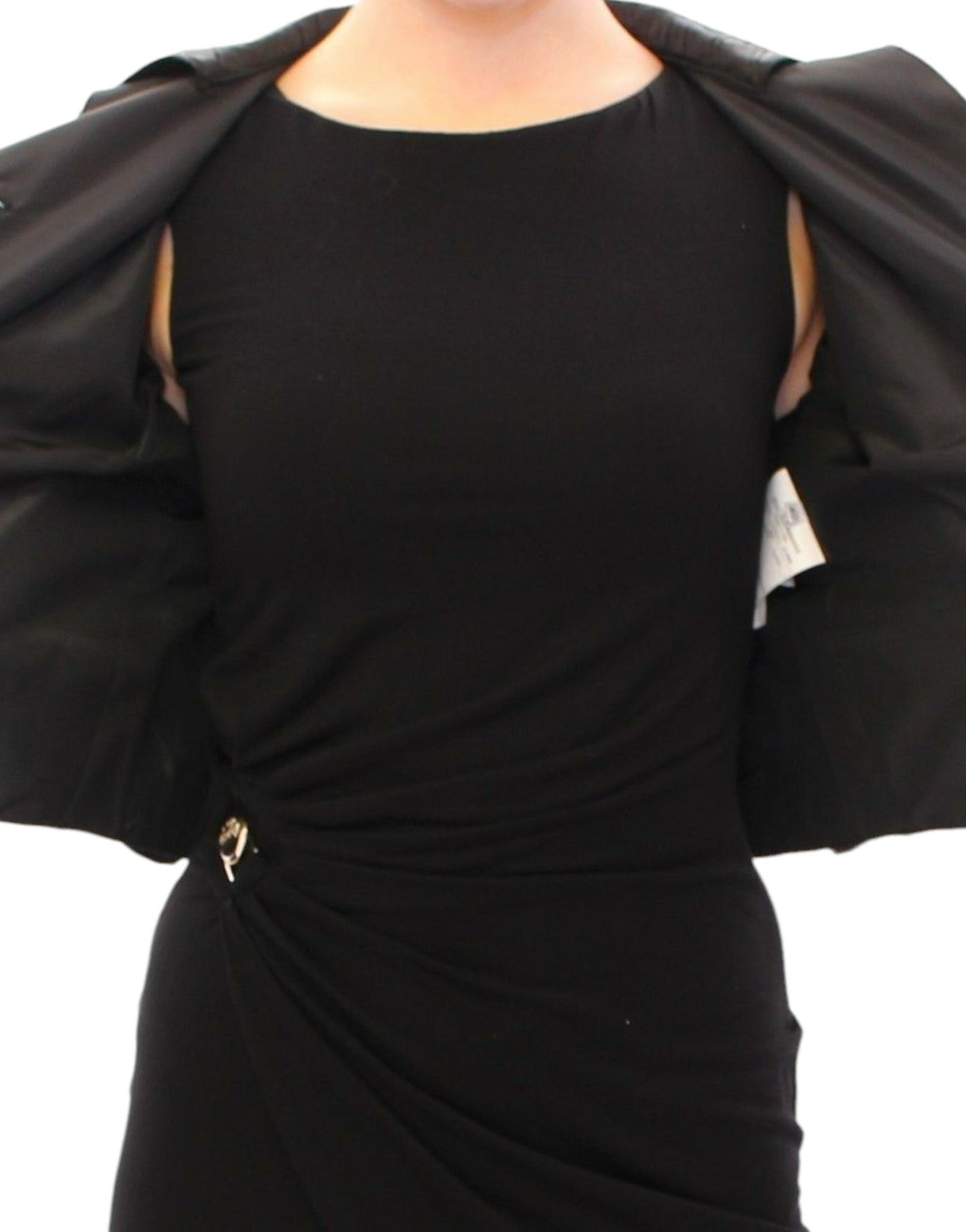 Dolce & Gabbana Schwarzer kurzer Bolero Shrug Jacke Mantel