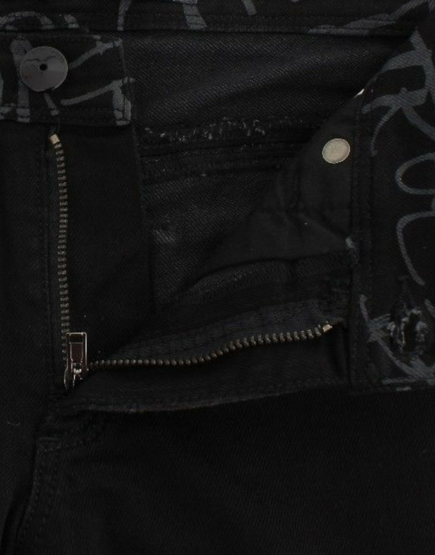 Ermanno Scervino Schwarze Slim Jeans Denim-Hosen Skinny Stretch