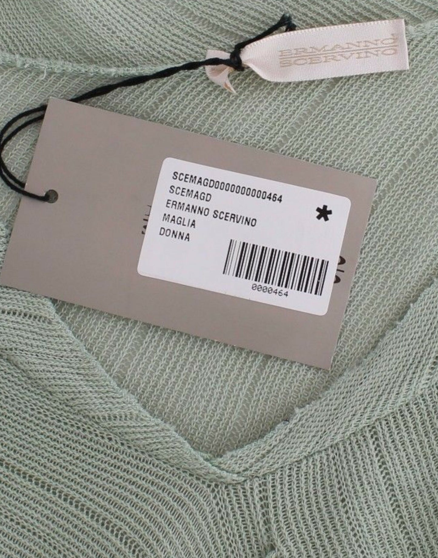 Ermanno Scervino Grünes leichtes Strickpullover-Top Bluse