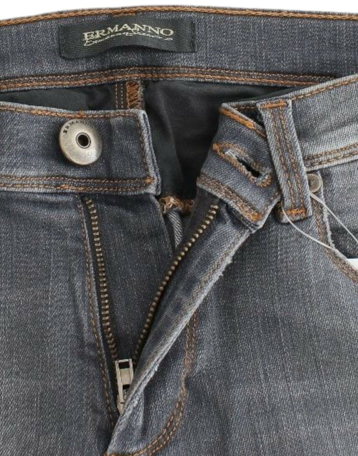 Ermanno Scervino Graue Slim Jeans Denim-Hosen Skinny Leg Stretch
