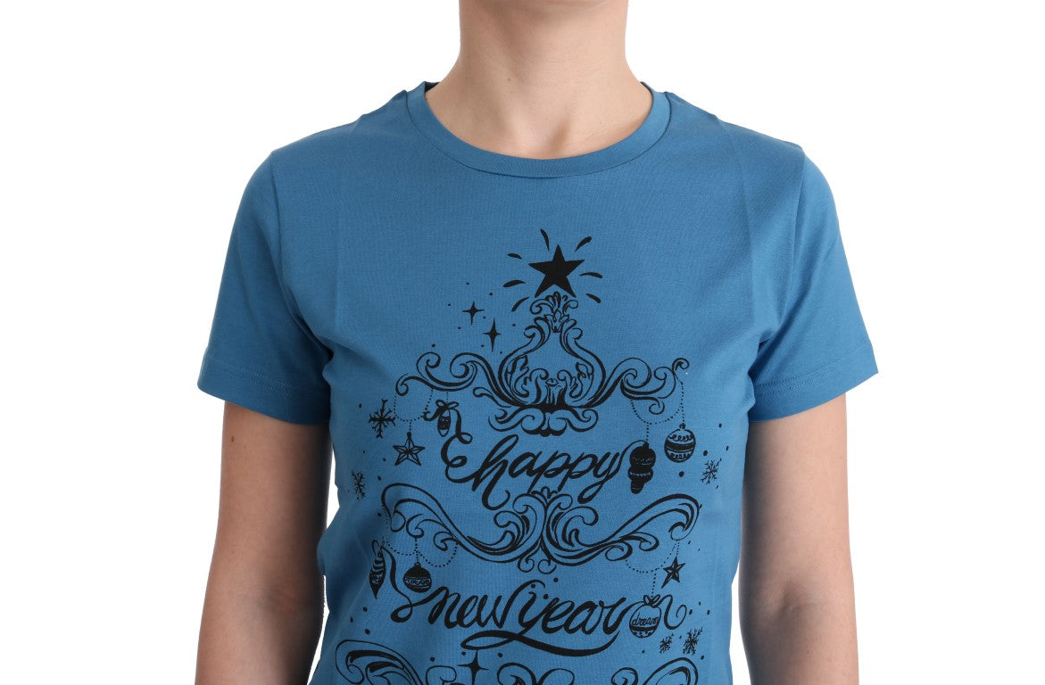 Dolce & Gabbana Blau Baumwolle 2017 Motiv T-Shirt