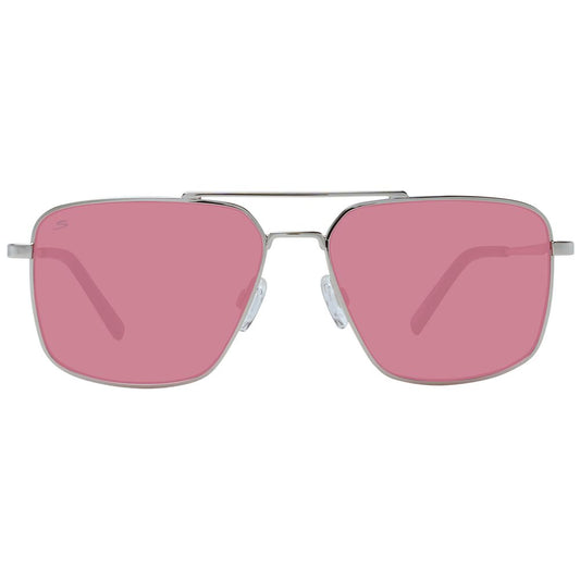 Serengeti Sonnenbrille aus silbernem Metall